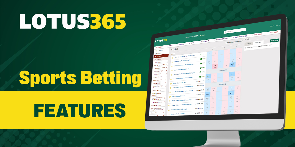 Features and positive sides of sports betting on Lotus 365
