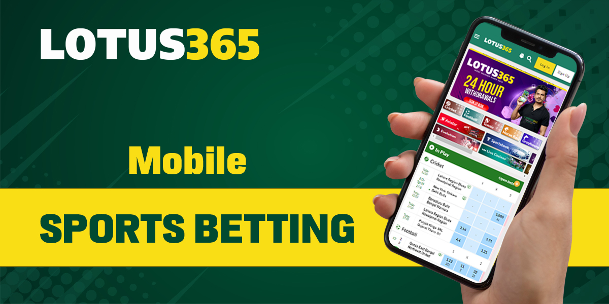 How to bet on sports with Lotus 365 mobile application